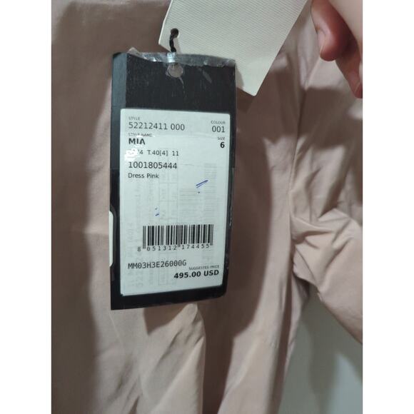 Max Mara Weekend Mia Rose Pink Asymmetrical Midi Dress NWT - Picture 4 of 6